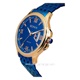 BONIA BNR169-1583 Blue Rosegold Stainless Steel Strap